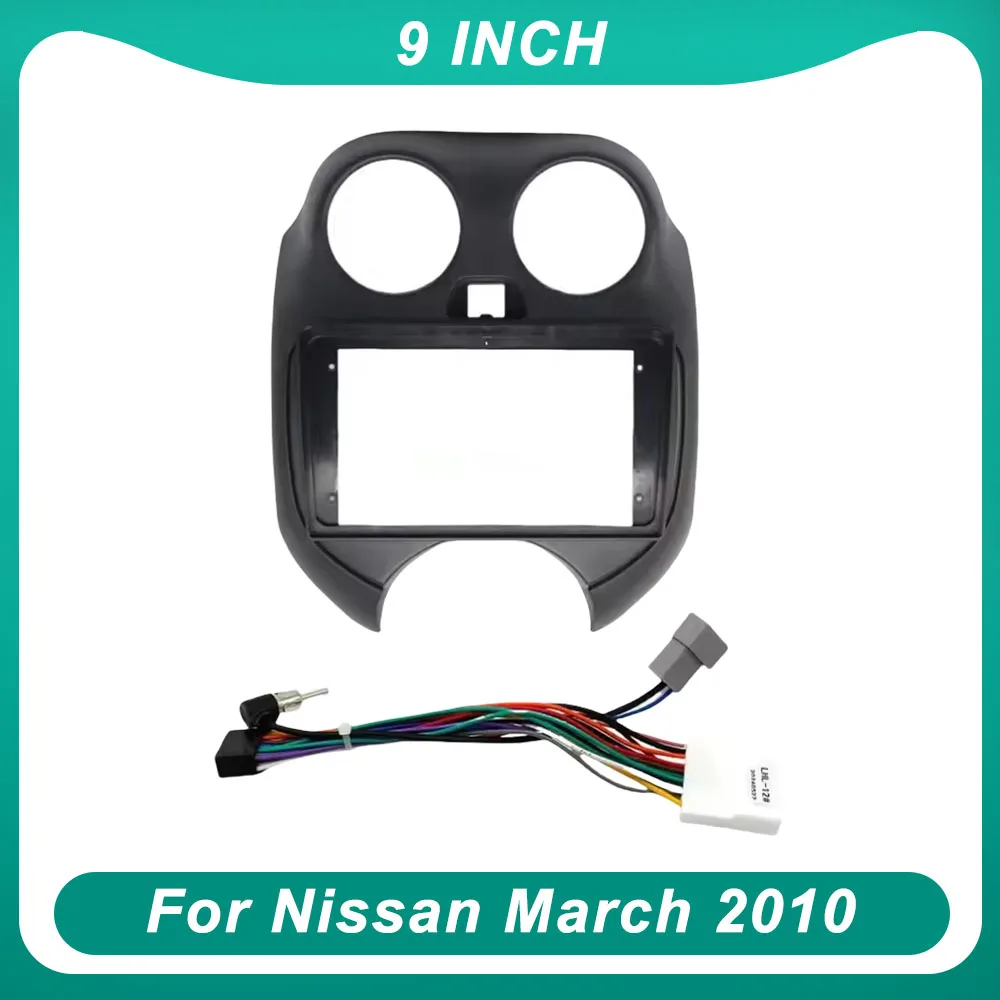 

Car Radio frame 9 Inch Fascia Adapter For Nissan March 2010 Android Dash Fitting Panel Kit