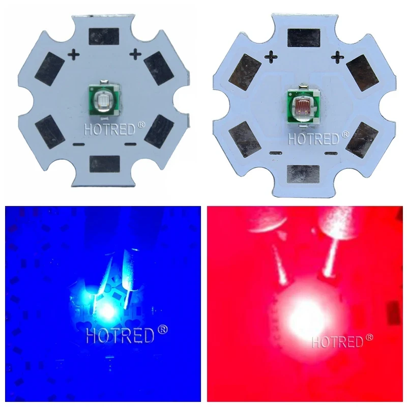 3W 3535 Royal Blue 450nm Deep Red 660nm Plant Grow LED light  Epileds Led Emitter Light   for indoor garden plant  Grow Aquarium