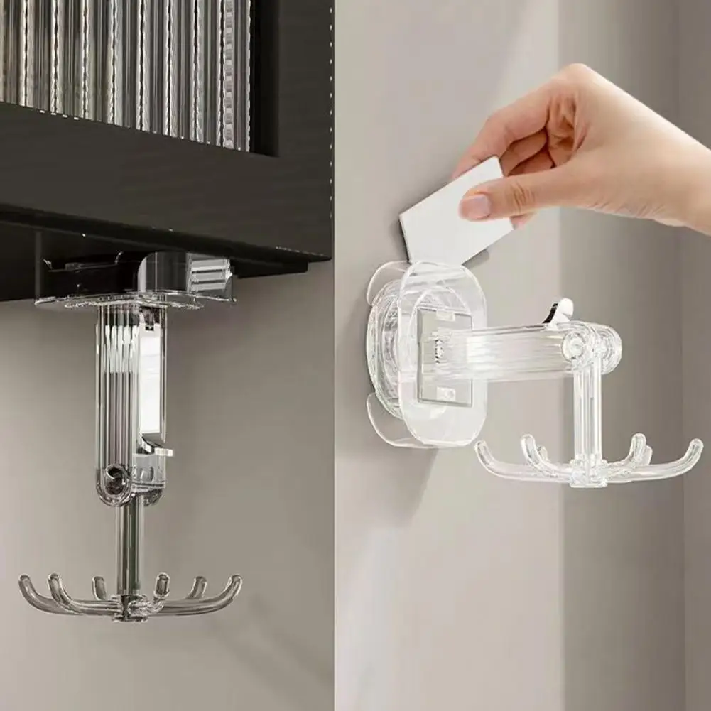 Suction Cup Hook for Bathroom Multi-hook for Kitchen Supplies Effortless Organization Multi-purpose Suction Cup for Kitchen