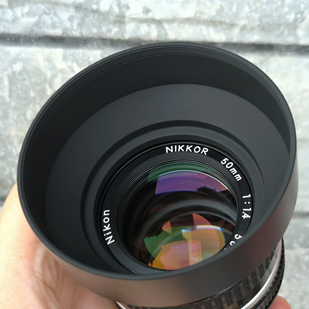 

Lightweight Metal Camera Lens Hood for Nikon AI Nikkor 50mm f/1.4 S AF 50mm F1.4 D Hood Lens Cap Replaces Camera Accessories