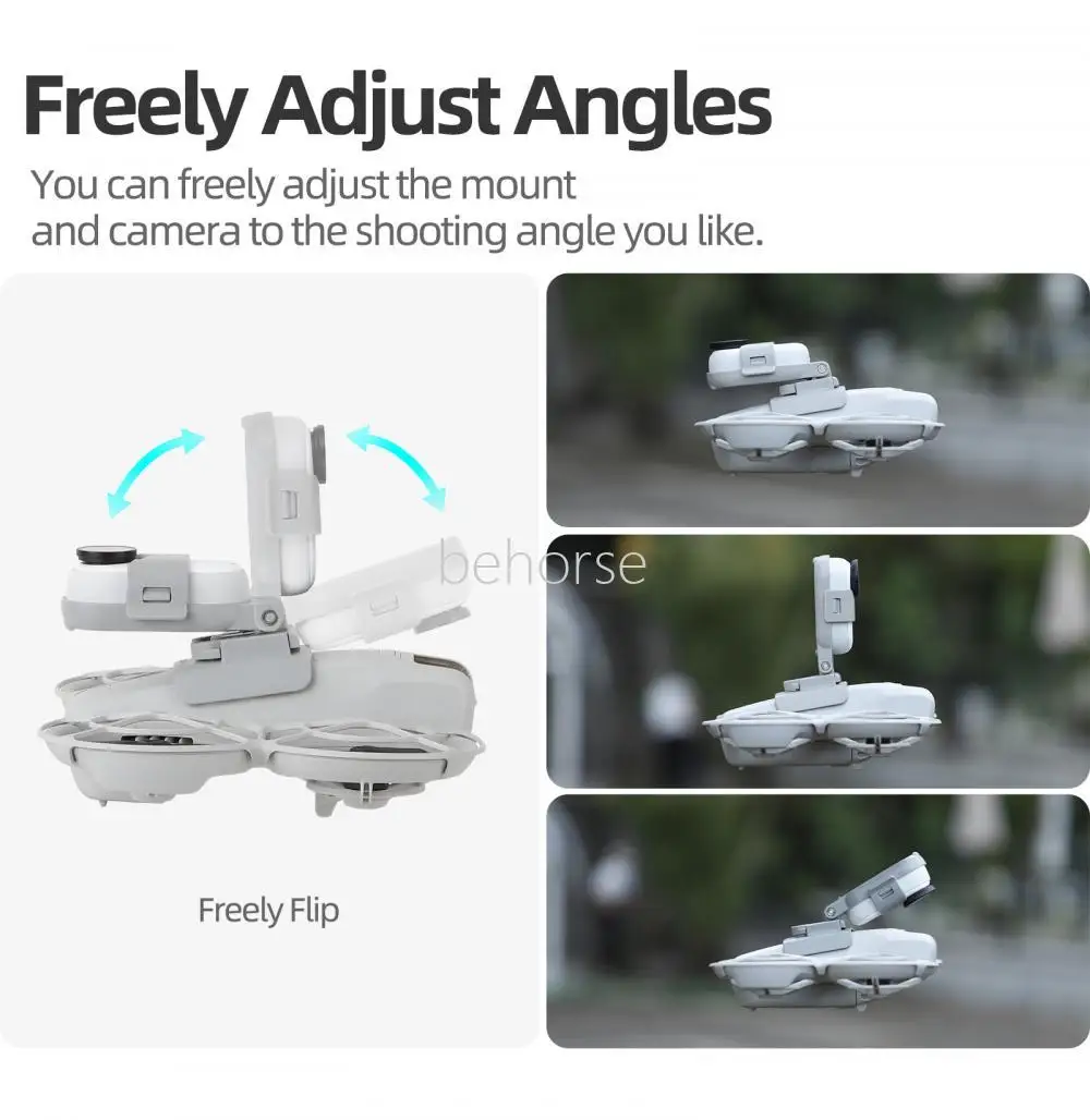 Sunnylife قوس قابل للتعديل ل DJI Neo محول مقاوم للصدمات قاعدة جبل ل Insta360 GO 3S/GO 3 ملحقات طائرة بدون طيار