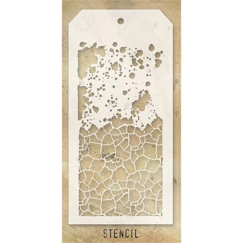 2024 New Retro Graffiti Pattern Clear Stamps and Stencil For Making Word Greeting Card Paper Scrapbooking No Metal Cutting Dies