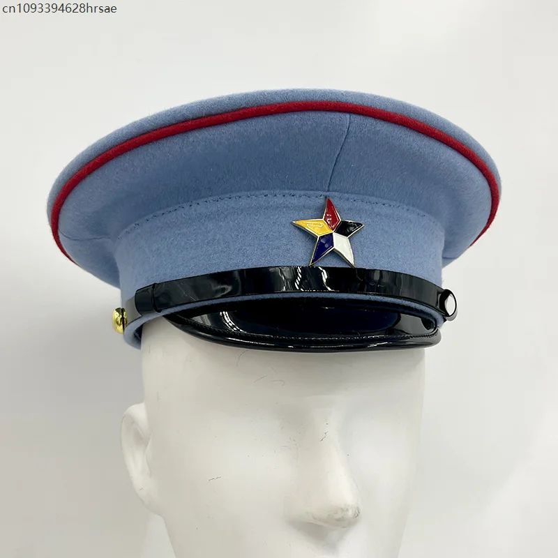 해군 모자 군사 성능 모자 챙이 넓은 모자 군사 캡틴 코스프레 파티 모자 모자 휴일 생일 선물