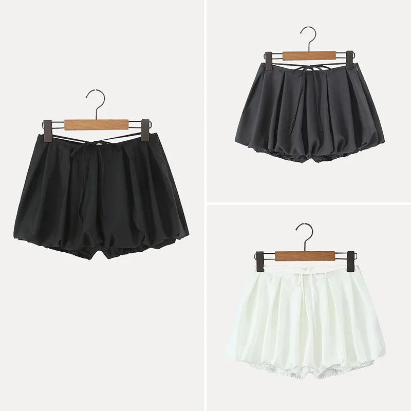 

Весна 2025 Faion Street Sle, женская простая повседневная юбка с поясом, универсальные базовые брюки из полиэфирного волокна с поясом