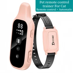 YHLC 900m Cat Shock Collar,Cat Training Collar with Remote,Cat Stop Meowing Collar, Remote Control/Automatic Anti-Meow for Cats
