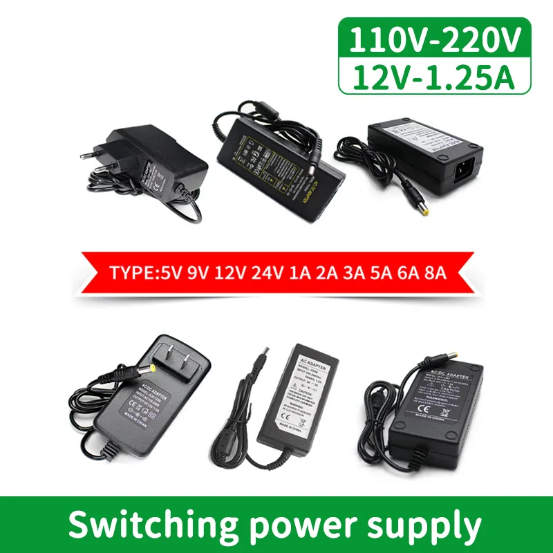 5V 9V 10V 15V 24V 12V Power Adapter Supply 1A 2A 3A Charger 12V Universal Power Adapter for Led Strip Adapter Hoverboard Adapter