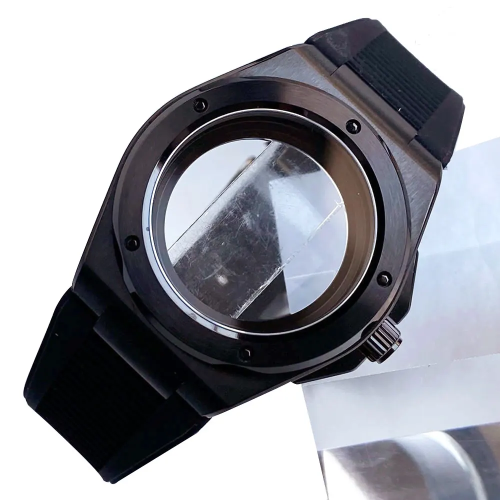 

10ATM Waterproof Watch Parts 40mm PVD Coated Case Sapphire Crystal Rubber Strap for Engineer NH35 ETA2824 PT5000 Automatic Watch