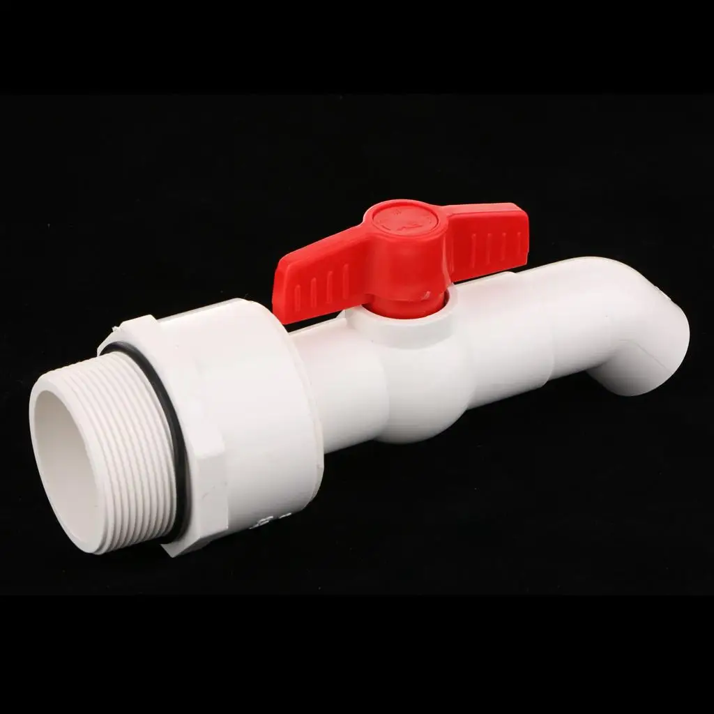 Plastic Spigot Faucet Tap Water Oil Barrel Replacement 45° 32mm Outlet