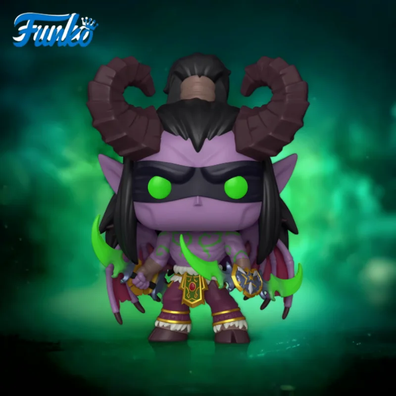 Оригинальная фигурка Funko Pop World of Warcraft Illidan — кукла с большой головой, Коллекционная модель игрушки, декоративное украшение для коллекции