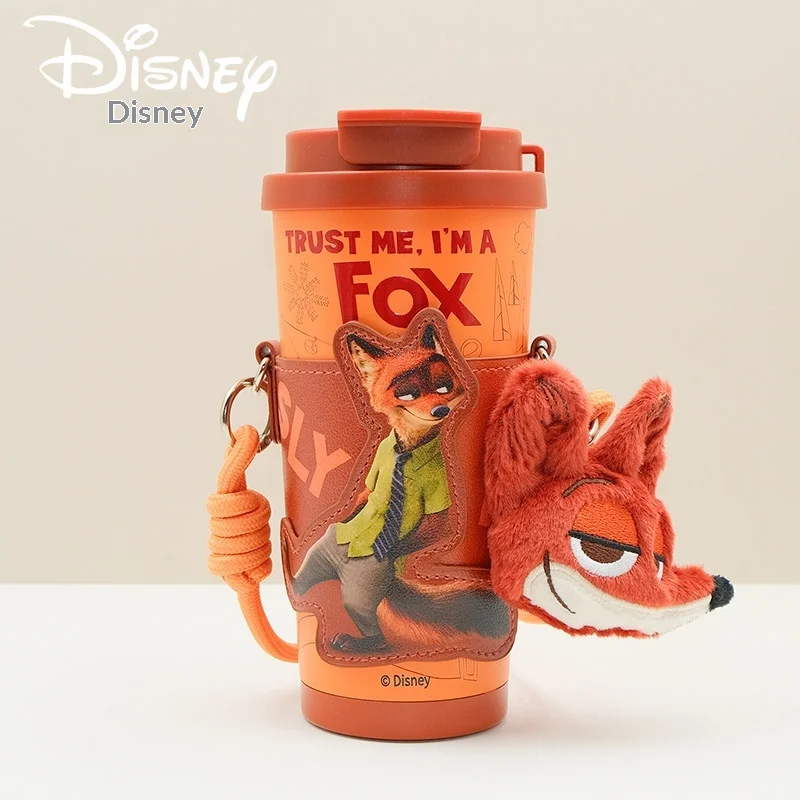 

Disney Authentic Nick Judy Thermal Cup Water Coffee Mug Valentine's Day Gift Zootopia Toy Figures Collectible Items