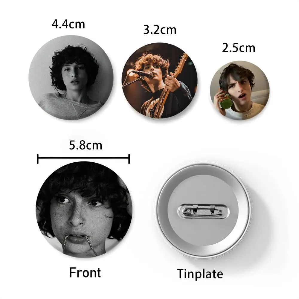 الممثل F-Finn W-Wolfhard شارات مستديرة رائعة شارة دبابيس الإبداعية للملابس قبعة ظهره هدية اكسسوارات