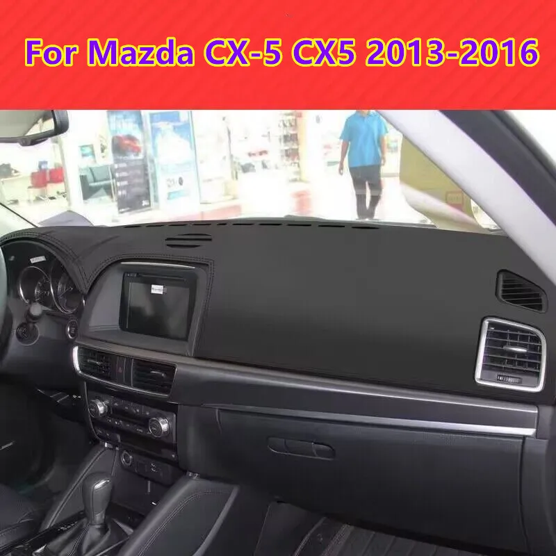 For Mazda CX-5 CX5 2013-2016 Leather Car Dashboard Cover Dash Protector Mat