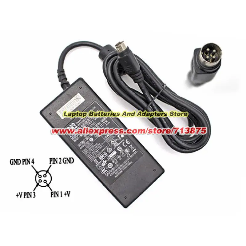 Genuine for CWT CAM075241 AC Adapter 24V 3.1A 74.4W Power Supply Round With 4 Pins