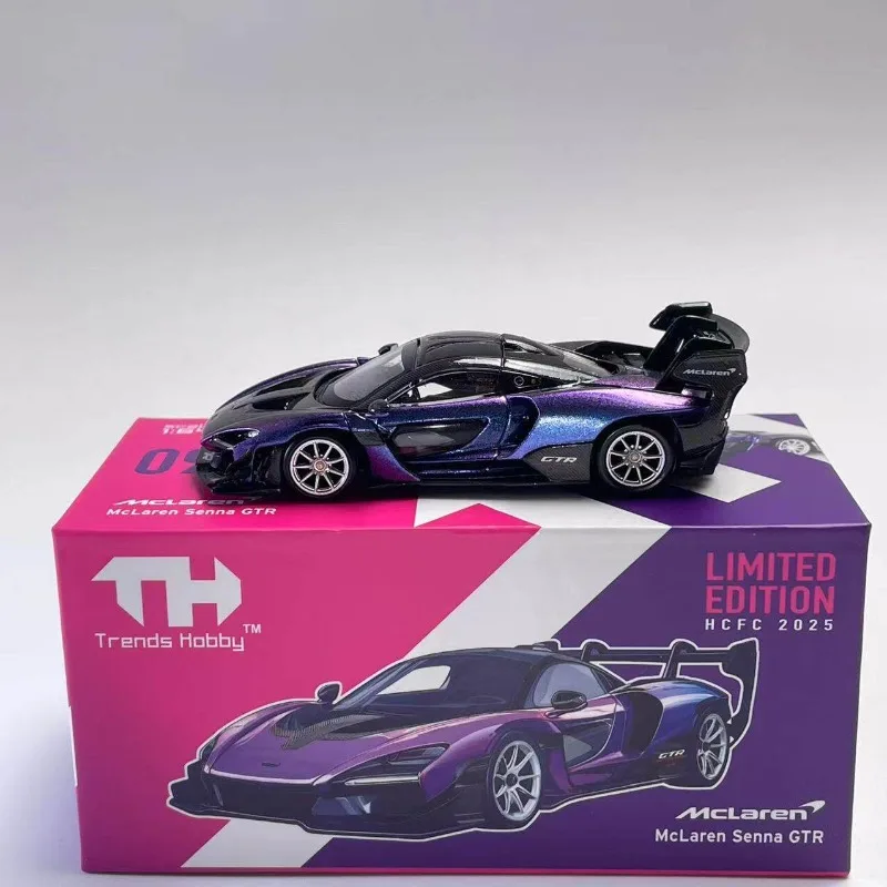 In Stock 1:64 2025 Hangzhou Exhibition Limited Edition Sena GTR Alloy Car Model Simulation Decoration Item High-end Gift