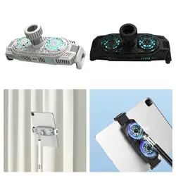 Radiador de teléfono móvil con soporte ajustable, ventiladores de soporte retráctil para ver Dramas, transmisión en vivo