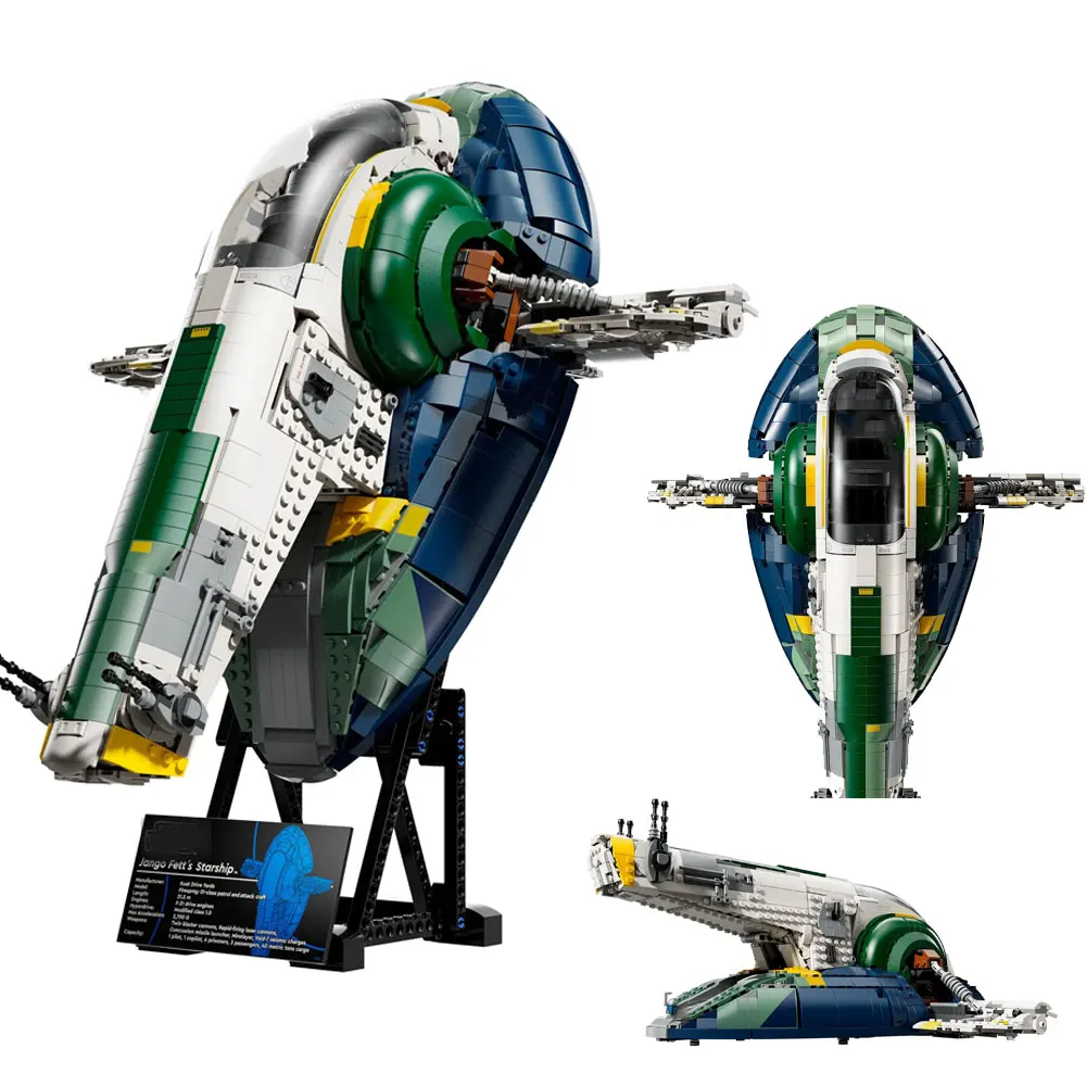 

2970PCS Jango Fett's Spaceship Building Blocks With 2 Figures Assemble Bricks Toy Gift For Children Kids