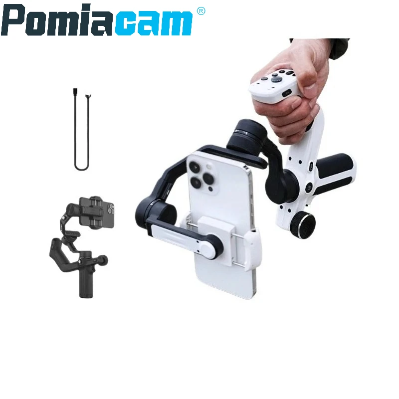

Scorp Mini-P 3-Axis Smartphone Gimbal with AI Follow Mode Fill Light Handheld Stabilizer Handle Grip for iOS and Android Devices