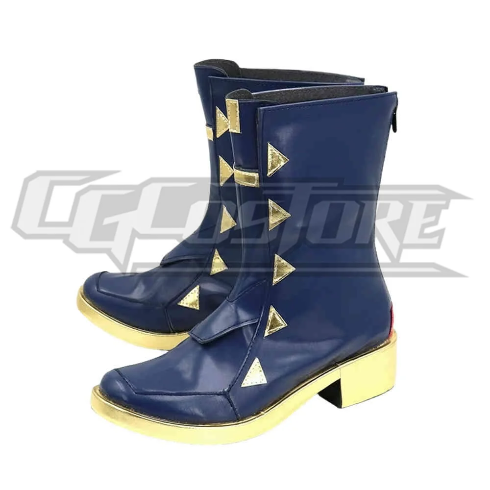 Shellin Burgund vtuber Cosplay Schuhe Stiefel für Männer Unisex Anime Charakter Kostüme Schuhe Kostenloser versand ACS-6057