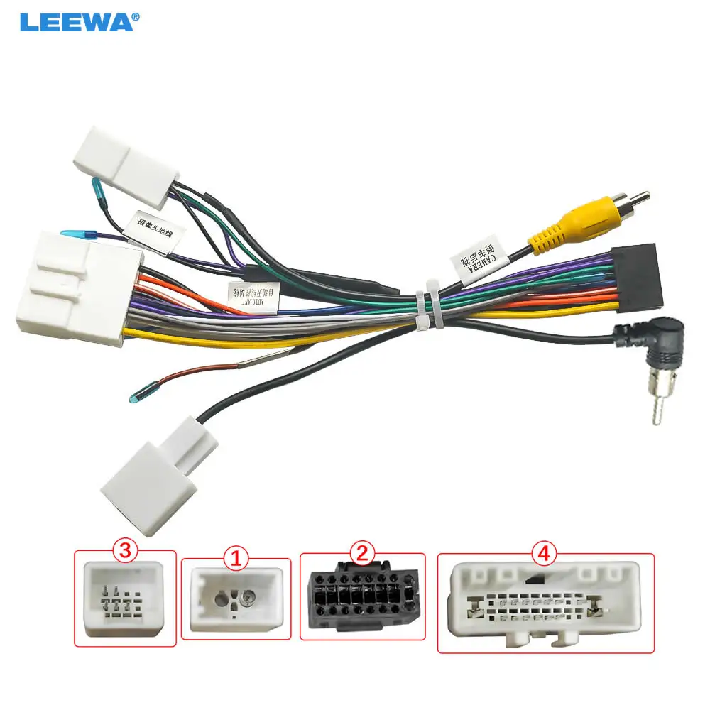 

LEEWA Car 16pin Power Cord Wiring Harness Adapter For Subaru Forester XV(08-12) For Subaru Impreza(03-08) Installation Head Unit