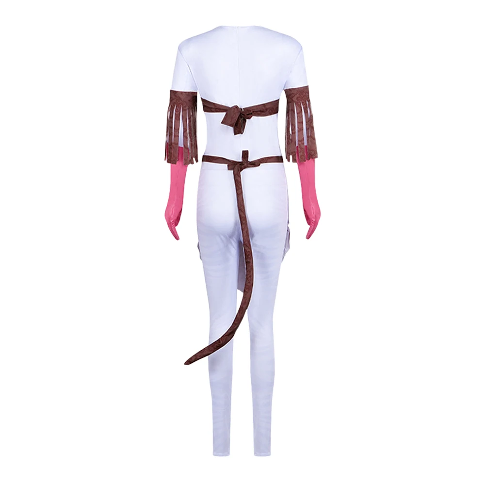 Avatar Movie Varang Cosplay Costume Fire Anime Ash Roleplay Jumpsuit Skirt Tail Bodysuit Outfits Halloween Party Disguise Suit - view 4