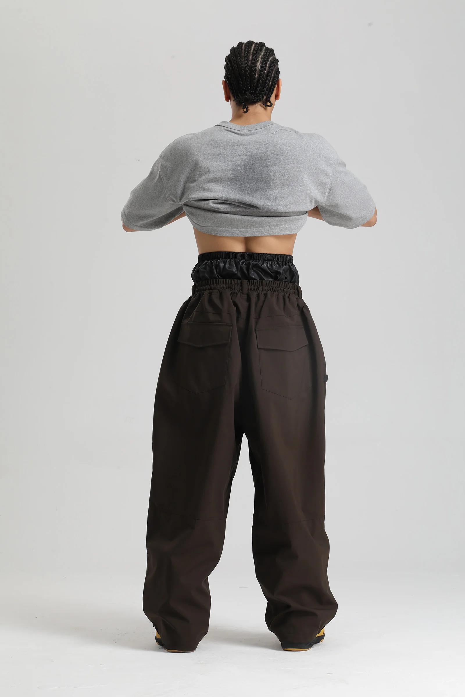 Gsou Snow 2025, Unisex-Cargohose mit lockerer Passform – wasserdichte, winddichte Snowboardhose für Damen und Herren, Winter-Schneeausrüstung – Detail 8
