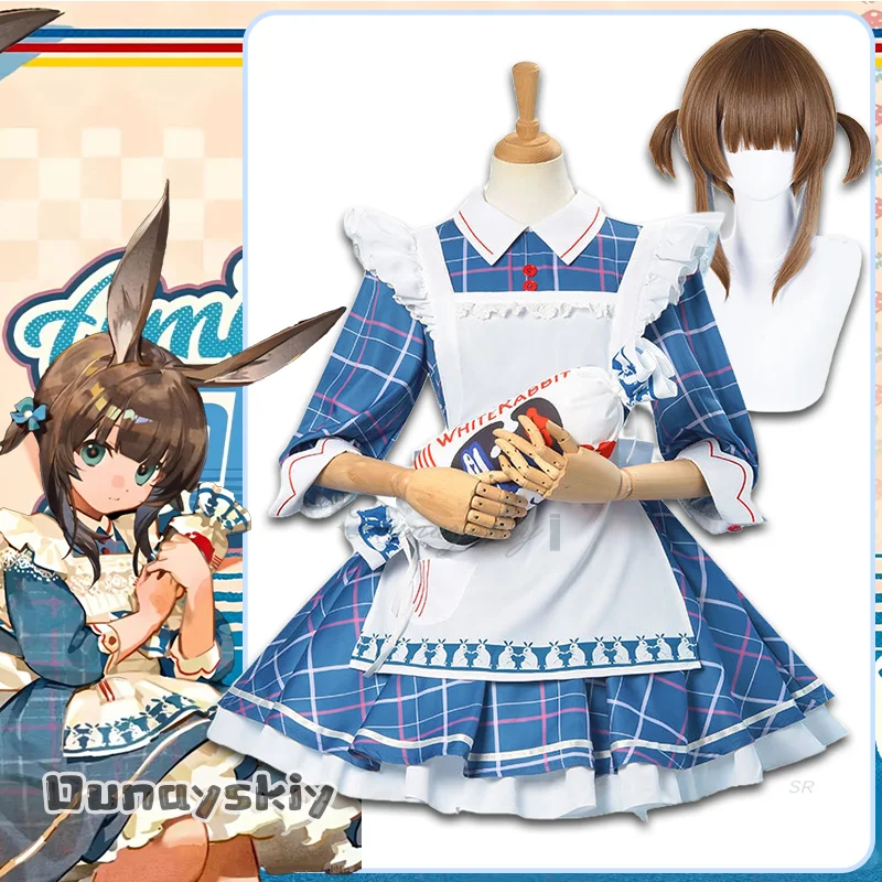 

Amiya White Rabbit Uniform Cosplay Costume GAME Arknights Halloween RolePlay Party Clothes For Women Clothing{Dunayskiy}
