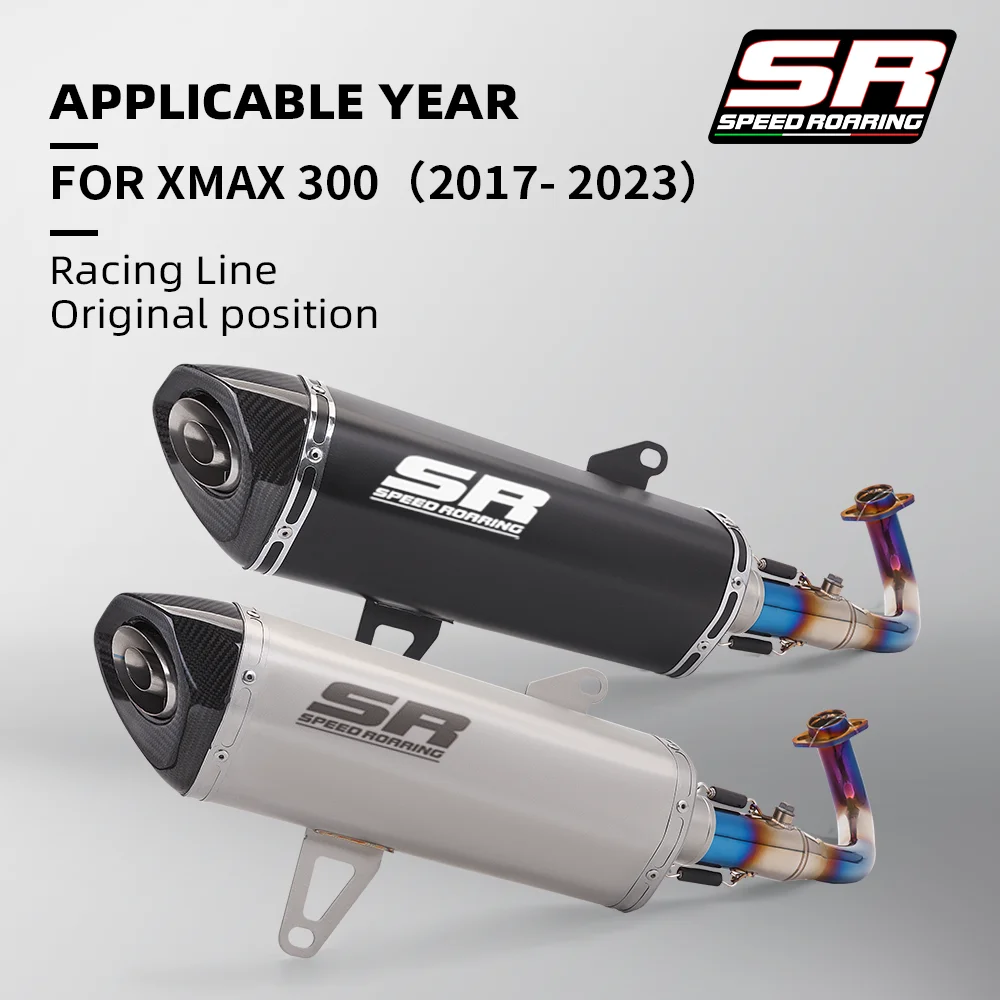 High quality For XMAX300 XMAX 300 Motorcycle Exhaust Escape Moto Muffler Slip on 2017-2022