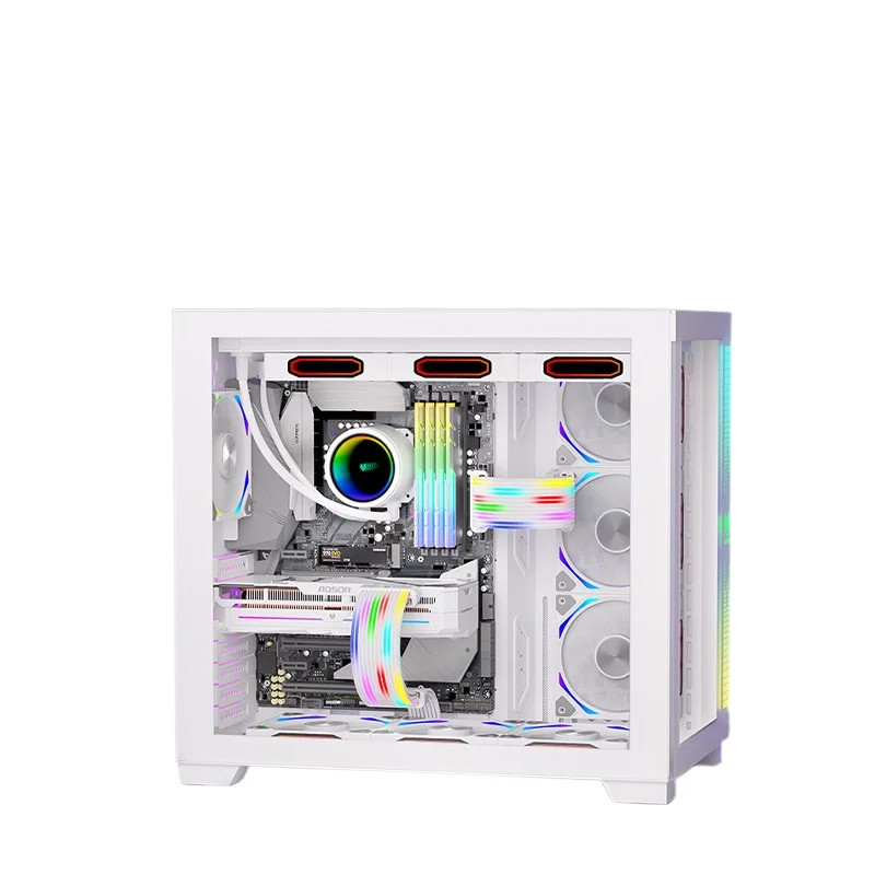 For Flow Light Luminous 24P Oard Computer Case Argb Shenguang Synchronous Third Generation 16Pin Graphics Card Extension Neon