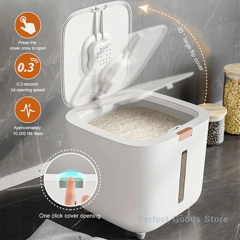 Rice Bucket: Insect - proof and Moisture - proof Sealed Container, Food - grade Storage Bin for Kitchen Use