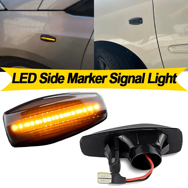 

2PCS For Hyundai Getz TB 2002-2009 i10 PA 2008 2009 2010-2013 Matrix 2002-2009 Accent 2002-2006 LED Side Marker Turn Signal Lamp
