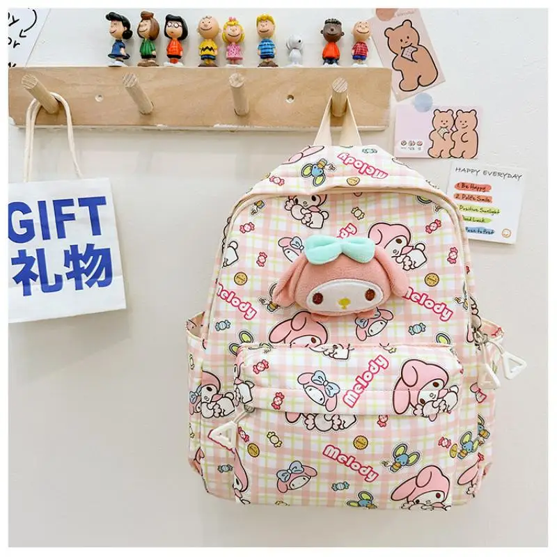 Sanrio Kuromi My Melody School Bag Cinnamoroll Hello Kitty Pochacco Backpack Kids Holiday Students Schoolbag Birthday Gifts