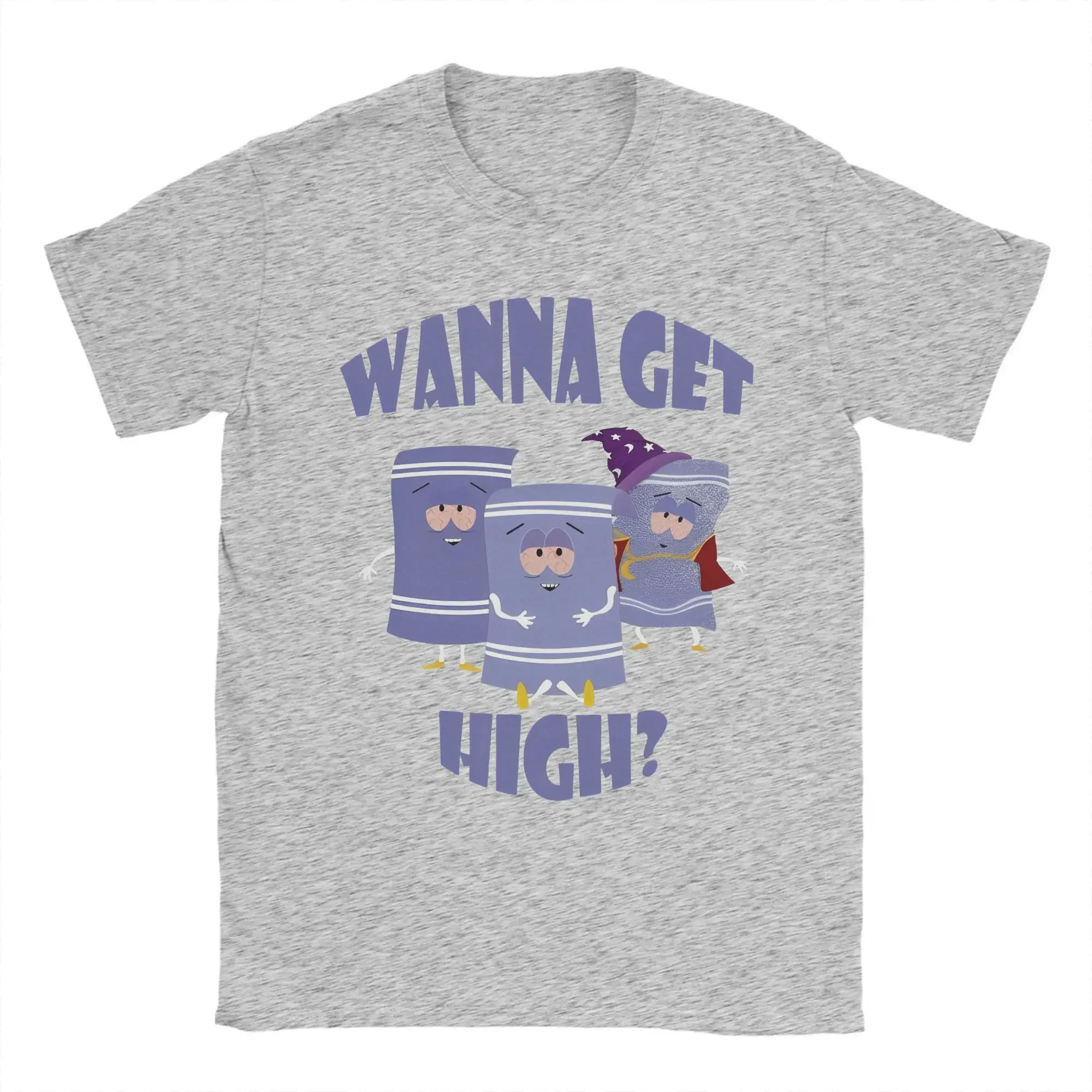 تي شيرت مطبوع من ساوثز كوميدي مضحك باركد للجنسين منشفة تريد الحصول على تي شيرتات قطنية عالية نقية ملابس قصيرة الأكمام