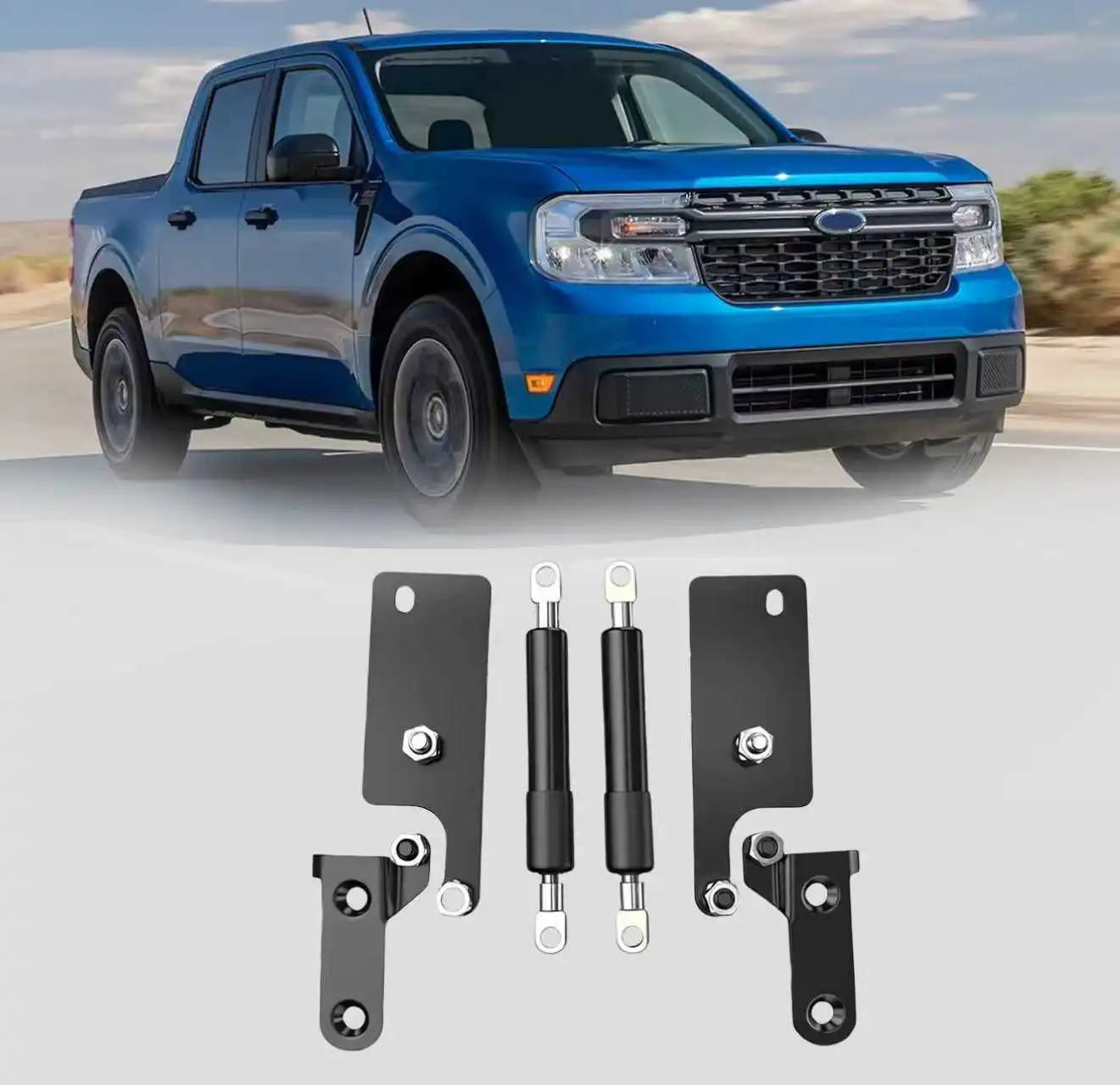 

1 SET Rear Hydraulic Tailgate Gas Springs Trunk Support Shock Struts For Toyota Hilux 8th Revo TruckMasters OX 2015-2024