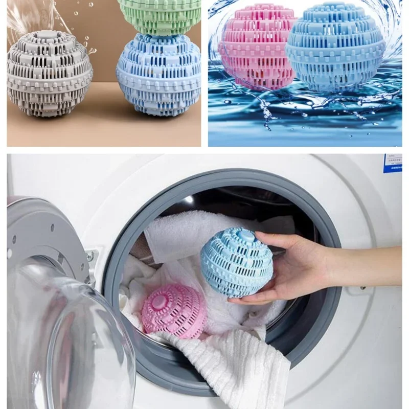 Laundry Balls For Washing Machine Reusable Laundry Balls Portable Dryer Balls No Damage Enhances Cleaning For Washing Machines