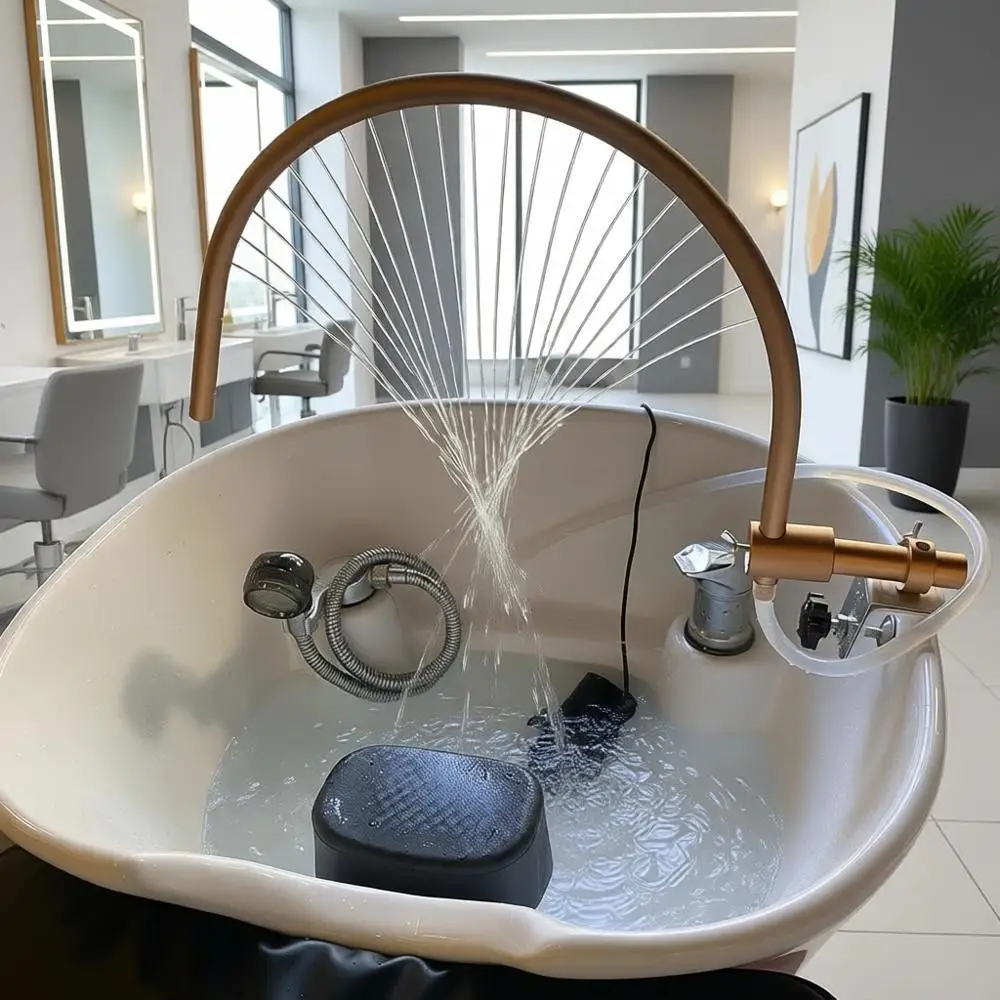 Portable Hydrotherapy Adjustable Shampoo Basin for Spa and Massage Equipment