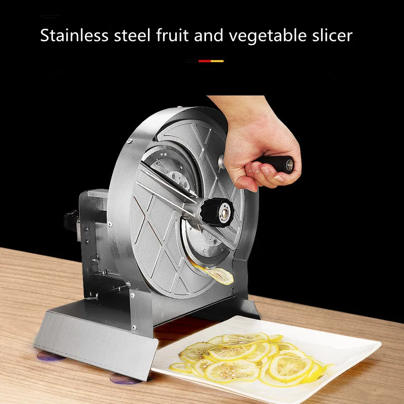 Manual Stainless Steel Fruit Vegetable Slicer Cheese Potato Fruit Carrot Lemon Vegetables Slicer Kitchen Cabbage Sausage Slicer