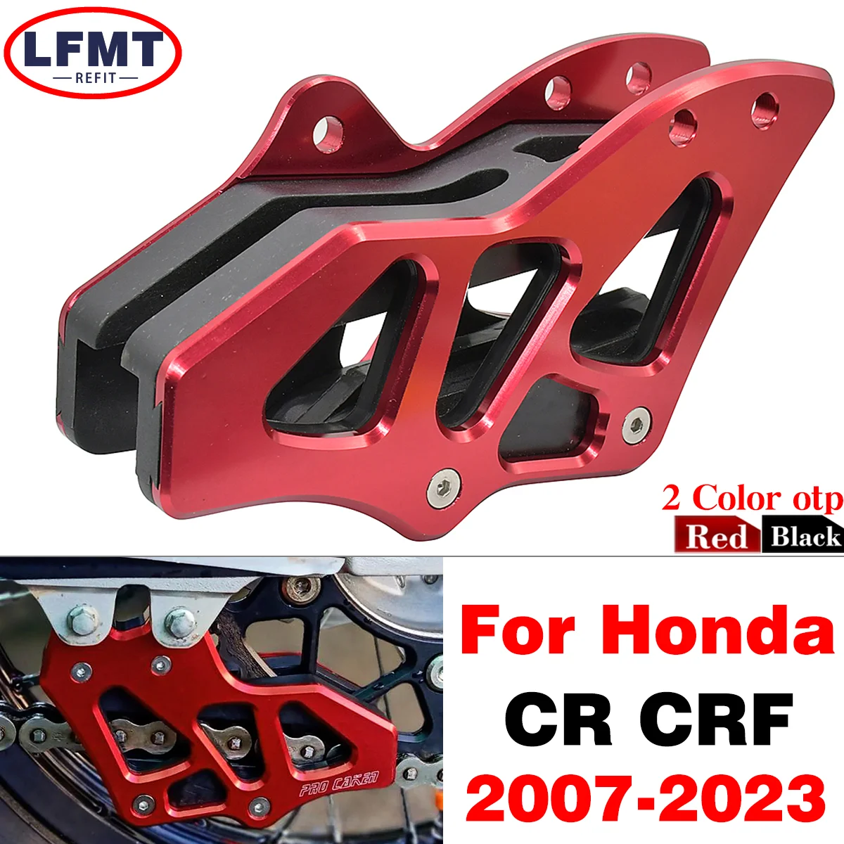 Motorcycle CNC Aluminium alloy Chain Guide Cover Guard Protector For Honda CRF250R CRF450R CRF250RX CRF450RX CRF250X CRF450X L