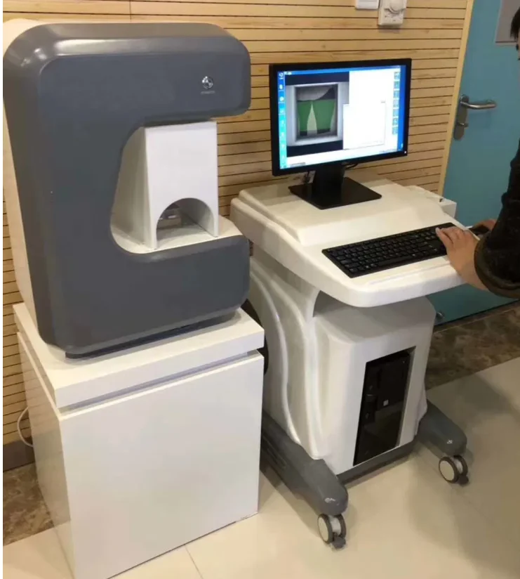 Digital Graphic DEXA Bone Density Testing Machine, Portable X-ray Bone Densitometer Equipped with Mobile Trolley