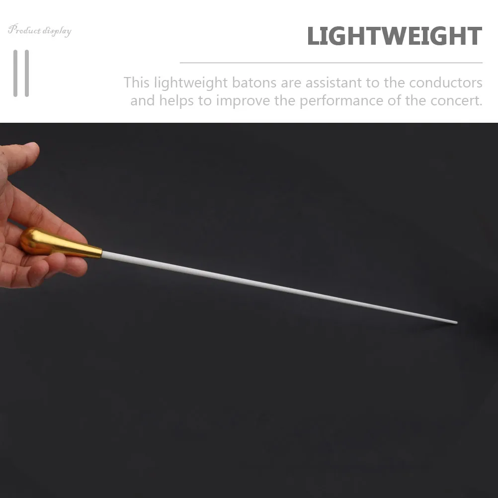 

2Pcs Advanced Material Conductors Batons Long Comfortable Handle For Musical Show Concert Performance Accessory