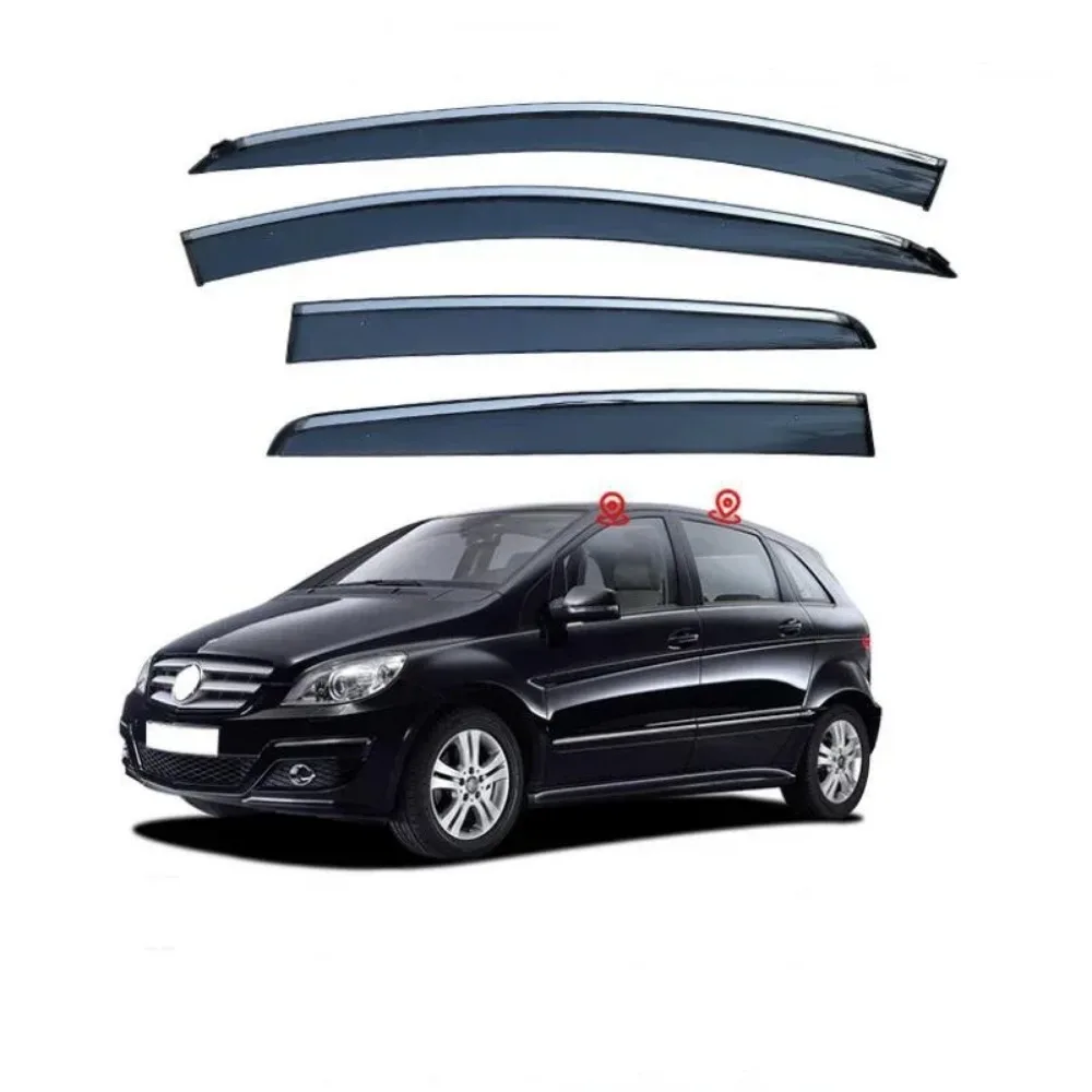 Window Visor Rain Exterior Part Body Kit Accessories For Mercedes-Benz B Class 2005 2006 2007 2008 2009 2010 -2023