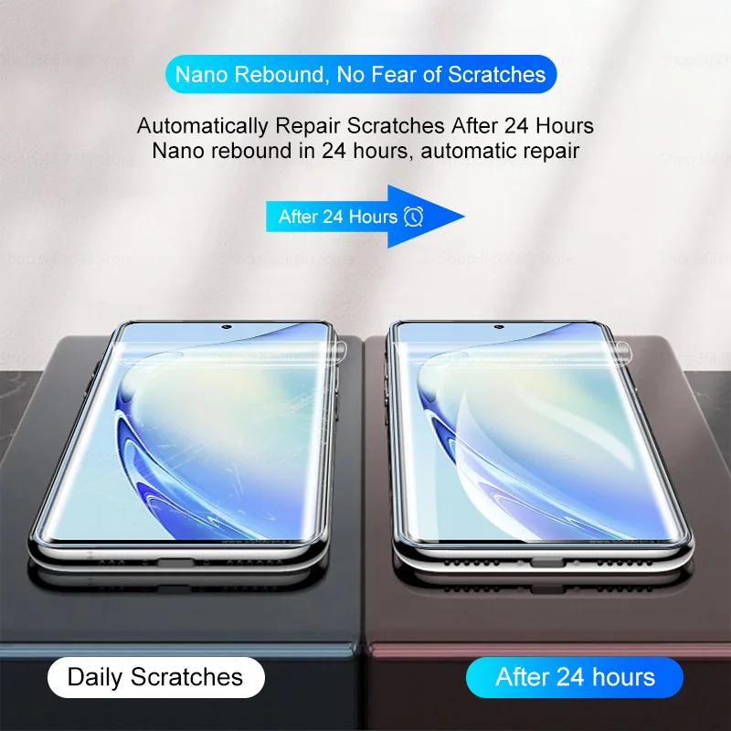 واقي شاشة لهاتف فيفو v27 برو ، فيلم هيدروجيل ، منحني ، ناعم ، 999d ، v27e ، 27pro ، v27pro ، v2230 ، 3 قطعة