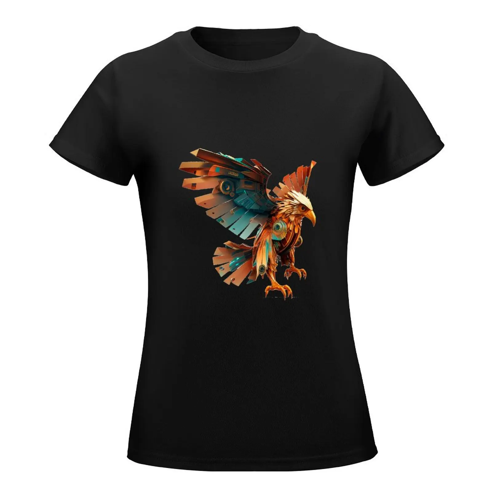 mechanical robot Eagle T-Shirt customizeds customs design your own workout shirts for Women