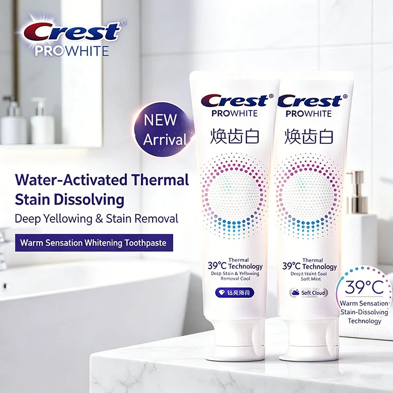 

Crest 120g Whitening Toothpaste Teeth Whitening Yellowing Stain Removal Fresh Breath for Home Use Gentle Stain Removal Without
