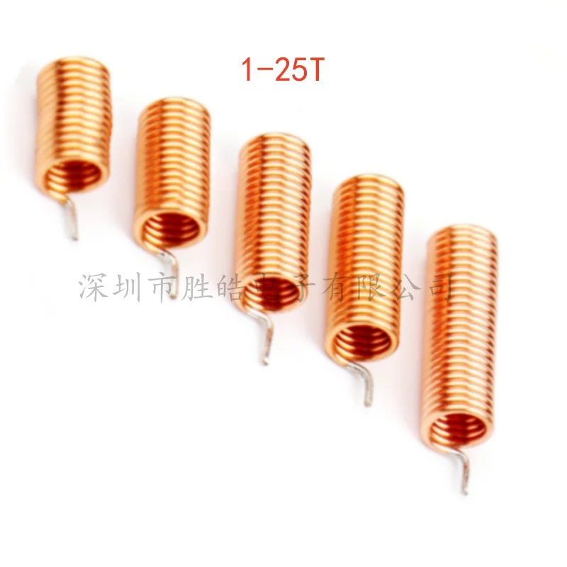 (20PCS)  NEW   Coilcraft Inductor 1 2 3 4 5 6 7 8 10 11 25T Copper Wire Hollow Coil Inductance FM Filter Inductance