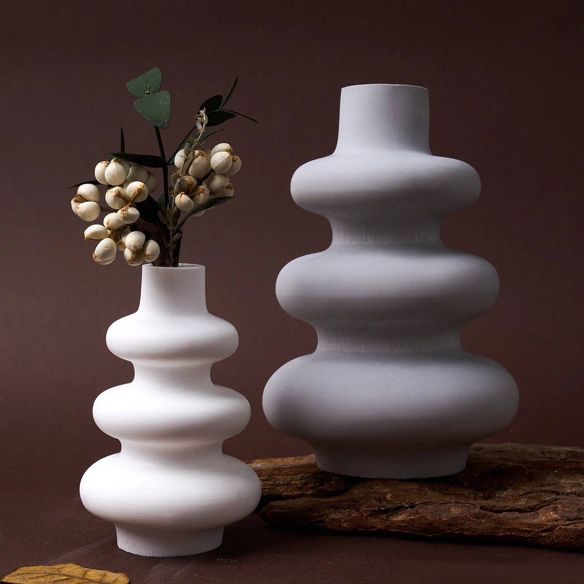 Donut Vase Resin Silicone Mold 3D Creative Nordic Circular Test-Tube Hydroponic Vase Concrete Cement Gypsum Mould DIY Home Decor