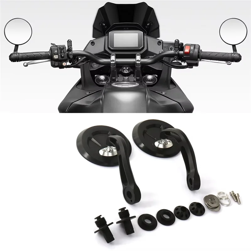 

Superior-Motorcycle Handlebar Bar End Side Rearview Mirrors Rotatable For Honda X-ADV 750 X-ADV750 XADV 750 2021-2024
