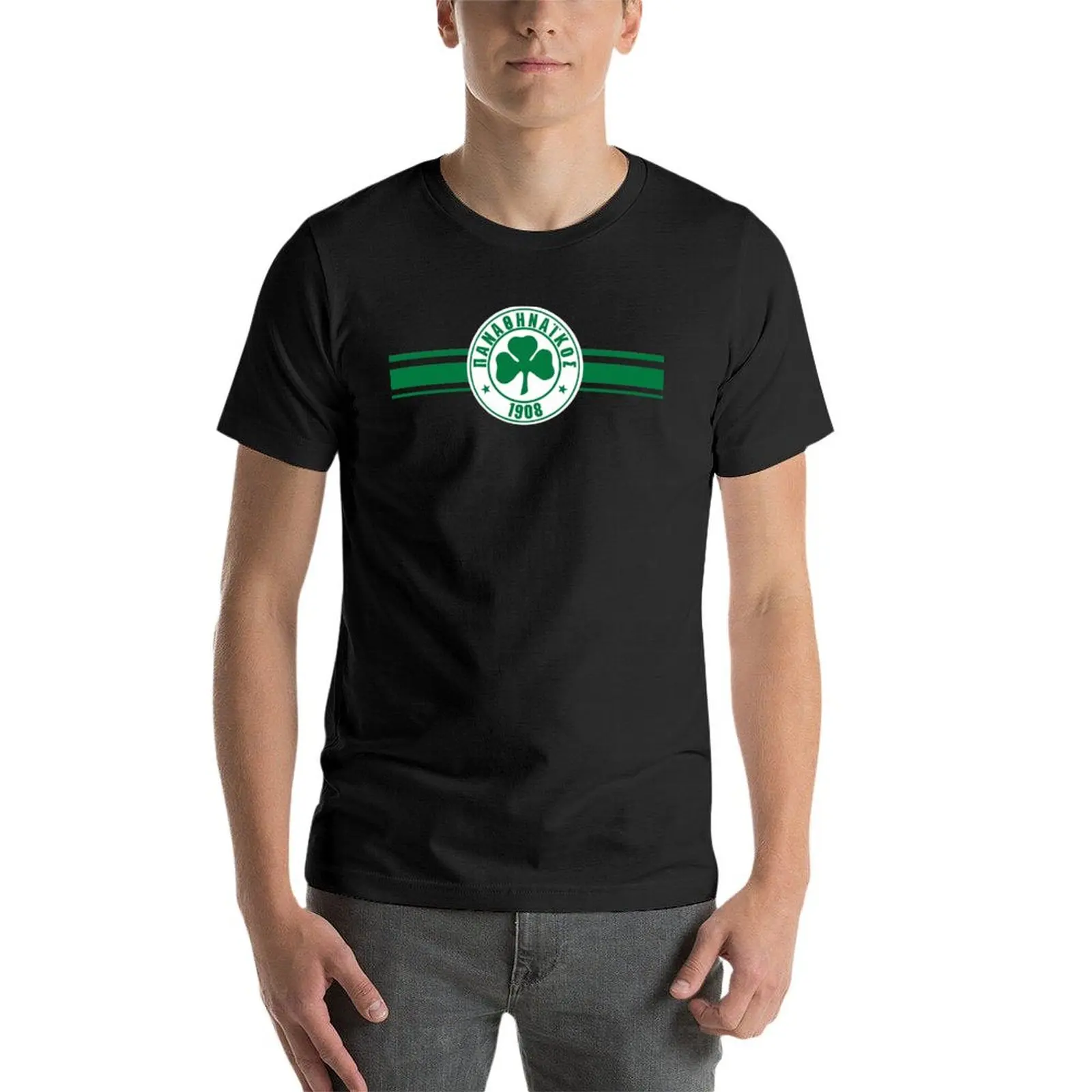 Stripes of my heart Panathinaikos, Greece T-Shirt for a boy boys whites funny t shirts for men