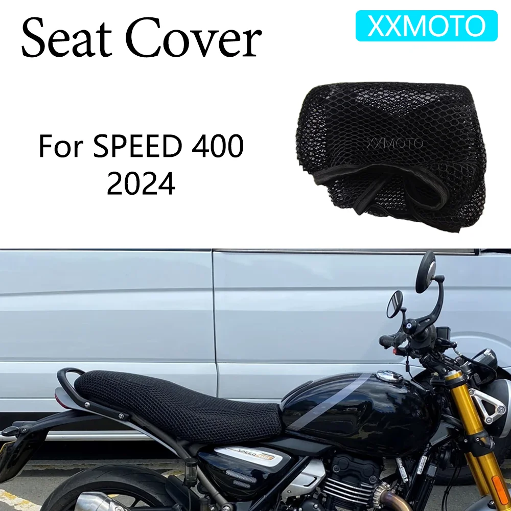 

For Speed 400 Speed400 2024 Motorcycle Seat Cover Heat Insulation 3D Breathable Non-Slip Protection Cushion 400 Accessories