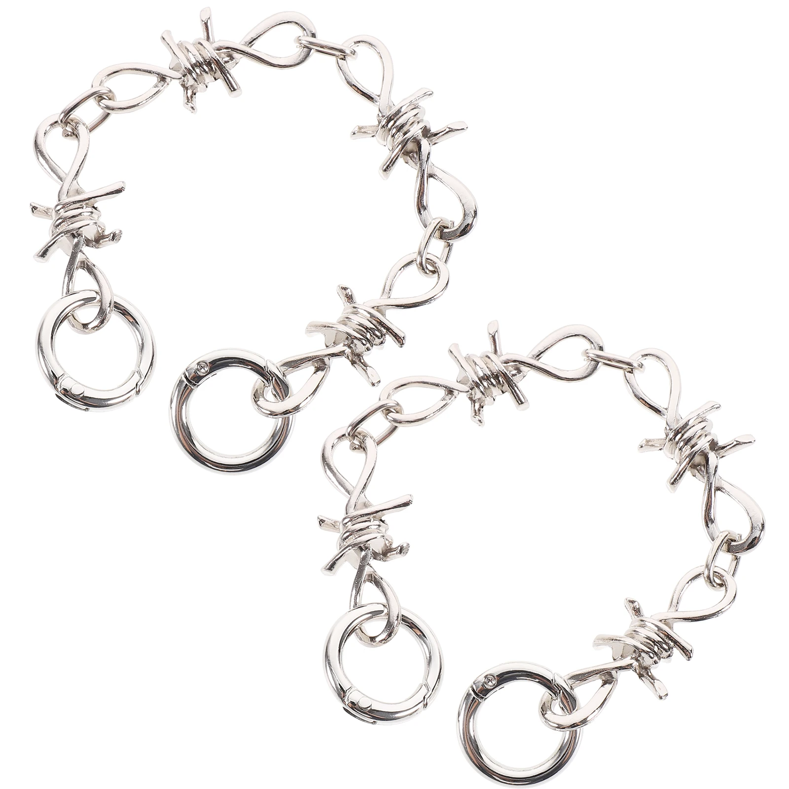 

2pcs Metal Shoe Chain Punk Gothic Sneaker Chains Sports Shoes Accessories Alloy Charms Decor Beautiful Fits Sandals Holes
