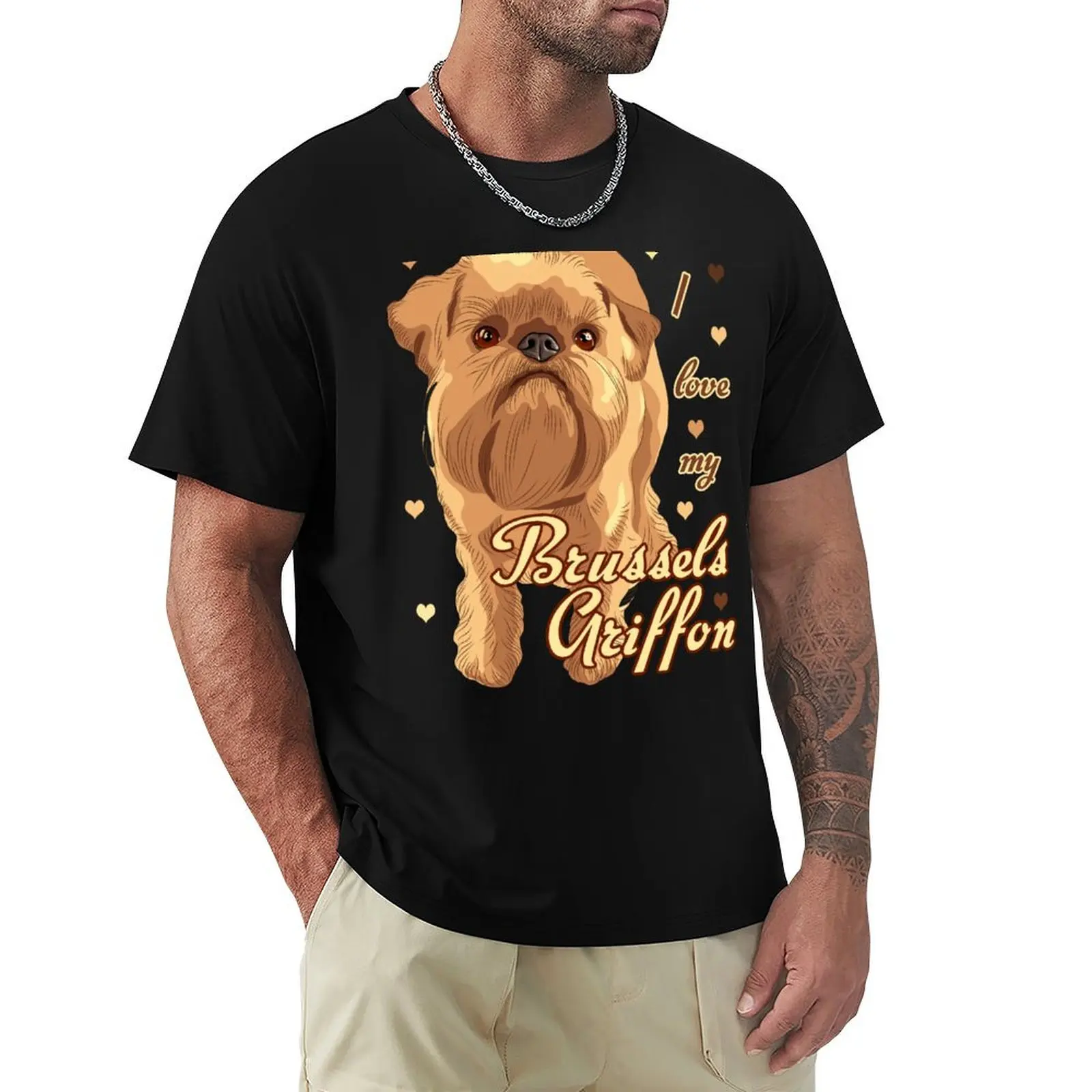 

I Love My Brussels Griffon! Especially for Brussels Griffon Dog Lovers! T-Shirt blanks vintage t shirt men